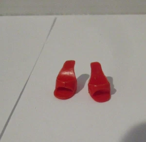 BARBIE VINTAGE 60er JAHRE ROTE OPEN TOE PANTOLETTEN...JAPAN...TLC - Bild 1 von 5