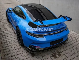 FRP Unpainted Rear Trunk Spoiler Wing For Porsche Carrera 911 992 2020 T Style - Picture 1 of 7