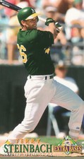 1994 Fleer Extra Bases #156 Terry Steinbach NM Near Mint Athletics