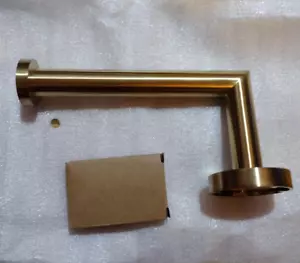 VADO IND-SPA180-BRG Brushed Gold Toilet Roll Holder *New/Boxed* - Picture 1 of 3
