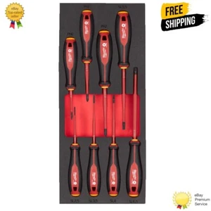 MILWAUKEE VDE TRI-LOBE SCREWDRIVER SET FOAM - 8PCS - 4932493249 - Picture 1 of 3