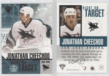 2002-03 Pacific Private Stock Titanium Right on Target Jonathan Cheechoo #19