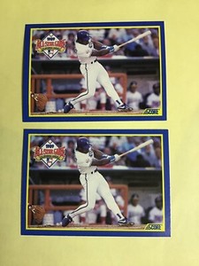 1990 Score All Star MVP #566 BO JACKSON - 2 Cards LOT - NM-MINT  2068