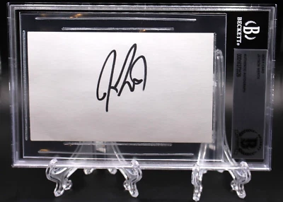 JAYSON WERTH PHILLIES WSC SIGNED INDEX CARD 2 BECKETT BAS AUTHENTIC SLAB BGS - Image 1 of 2