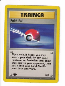 Poké Ball 1st Edition Jungle 64/64 Common Pokémon TCG 1999 Heavily Played - Picture 1 of 4