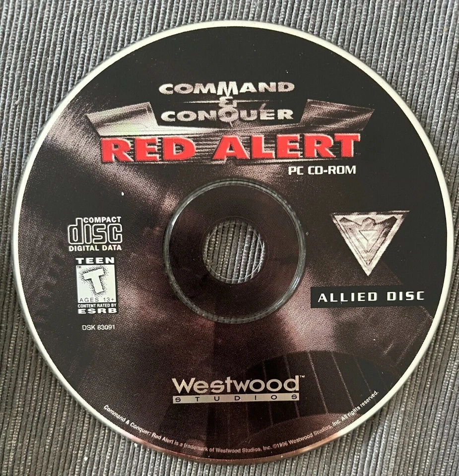 Command and Conquer RED ALERT (PC, 1996) Vintage CD-ROM (Windows 95) DISC ONLY - Image 1 of 1