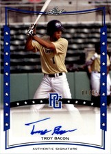 2014 Leaf Perfect Game Showcase Autographs Blue Troy Bacon Auto /25 #ATB3