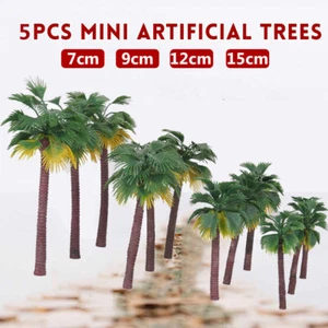 Layout Rainforest Plastic Palm Tree Scenery Model Artificial Palm Trees UK - Picture 1 of 15