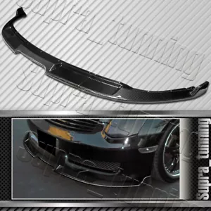 Real Carbon Fiber Front Bumper Spoiler Lip For 2003-2007 Infiniti G35 Coupe 2DR - Picture 1 of 5