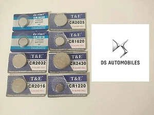 Pile de remplacement pour clé DS Automobiles tous modèle au choix - Piles Neuves - Picture 1 of 5