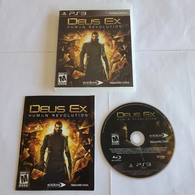 Deus Ex: Human Revolution (Sony PlayStation 3, 2011) MINT DISC, Tested & Working - Image 1 of 4