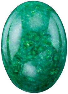 Natural Extra Fine Green Jadeite Jade - Oval Cabochon - AAA+ Grade