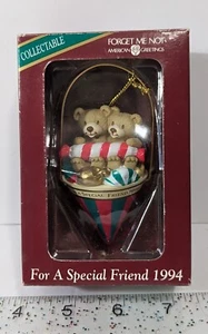 American Greetings Vergissmeinnicht Weihnachtsschmuck 1994 für einen besonderen Freund 🧸 - Bild 1 von 3