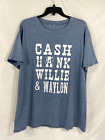 Cash Hank Willie & Waylon Country Music T-Shirt size 2XL