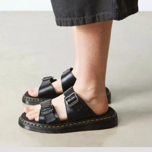 Dr. Martens Josef Analine Damen-Sandalen Leder Schnalle Pantoletten in Schwarz 7 - Bild 1 von 5