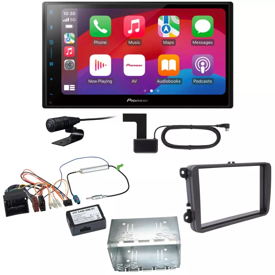 Pioneer SPH-DA77DAB CarPlay Android Auto DAB+ Einbauset für T6 Sharan 2 Beetle - Bild 1 von 1
