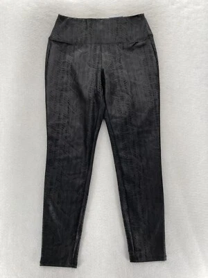 Apt. 9 Ponte Leggings Women's Small Black Snakeskin Stretch Skinny Mid Rise NWT - Image 1 of 4