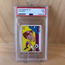 1973 Panini OK VIP Luigi Riva #164 PSA 7 Pop 2 Soccer