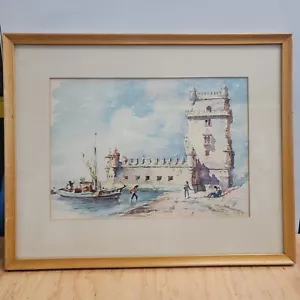 Vintage from the 1990s Watercolor Original Art Print - Picture 1 of 6