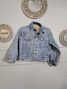 Vintage Levi's Jean Denim Trucker Jacket Youth 16 USA 70706 0216 Size XS - Picture 1 of 3