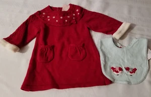 GYMBOREE Girls 3-6 Month Snow Bird Dress Bib Outfit NWT - Picture 1 of 5