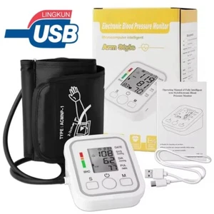 Digital Blood Pressure Monitor Automatic LCD Heart Meter Upper Arm BP Machine AU - Picture 1 of 8