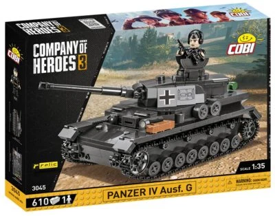 COBI Company of Heroes 3 Panzer IV Ausf. G.Tank Building Block Model Set # 3045 - Image 1 of 4