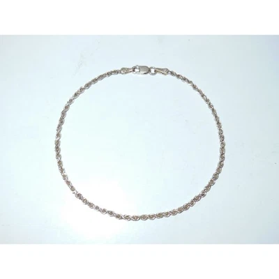 Usado* Brazalete/tobillo de cuerda con corte de diamante de 1,85 mm de oro amarillo de 14 quilates F·J 7 3/4" 2,93 g Foto 1 de 3