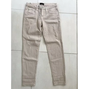 Vince Denim Jeans Women 26 Rolled Mid Rise Destructed Relaxed Distressed Mason - Picture 1 of 10