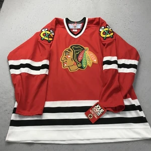 VINTAGE Chicago Blackhawks Trikot Herren XL CCM Maska Air Knit Canada DEADSTOCK - Bild 1 von 11