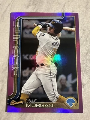 2025 Topps Pro Debut Tre' Morgan Fuschia Foil /199 Tampa Bay Rays - Image 1 of 2