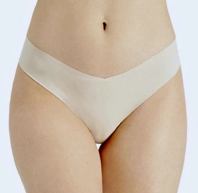 OUT FROM UNDER Sleek Micro Ivory Laser Cut Thong Panty Womens Sz S 5 M 6 XL 8 - Image 1 of 4