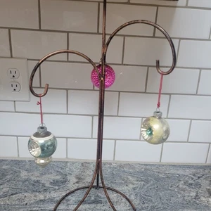 3 Ornamenti Natalizi Vintage Brite Lucido Doppio Rientro - Foto 1 di 4