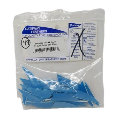 47 plumas Gateway 2" ala derecha: Rayzr azul cielo 200RRSBL Foto 1 de 2