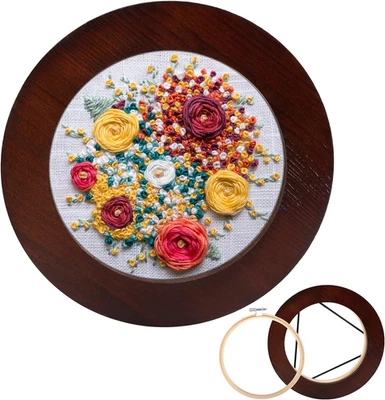 6 Inch Embroidery Hoop Frame for Hanging Christmas Sewing Ornaments, Decorative  - Image 1 of 4