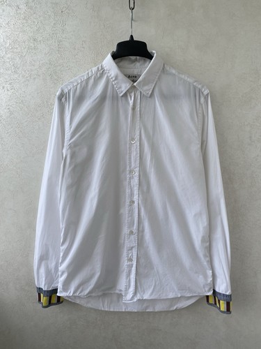 Camicia Acne Studios Jeffrey con polsini a righe e bottoni taglia 52