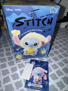 100% Authentic Miniso Stitch Eat Something Before Sleep Series - Milk Tea Desire - Picture 1 of 3