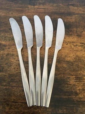 Dansk Designs VARIATION V Knives 8.5'' DUCK Stainless Flatware Germany Set of 5 - Image 1 of 4