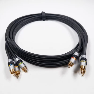 Cabo de vídeo Monster Cable Video 3 MV3CV dourado componente RCA 13 pés – alta resolução - Imagem 1 de 3