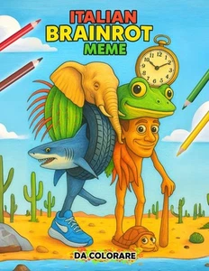Brainrot da colorare Brainrot italiani virali da colorare per Adulti e Bambini - Foto 1 di 24