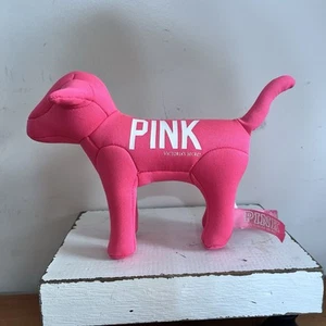 Victoria's Secret Peluche Cane Neon Colore Rosa Fluorescente 1986 Imbottito 6" - Foto 1 di 8