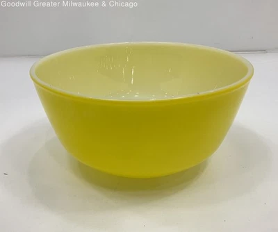Vintage Fire King Yellow Mixing Bowl - Image 1 of 4