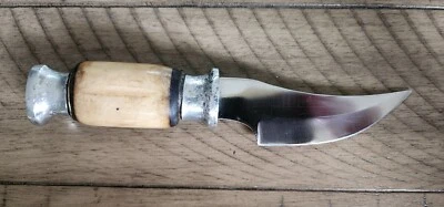 Vintage Hand Made Hunting Knife With Bone Handle - Image 1 of 4