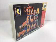 N64 Plastic Game Case & Artwork for CONKER'S BAD FUR DAY  *No Game*