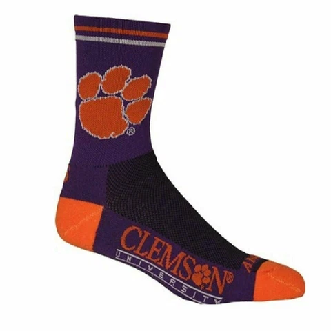 Team Socks Clemson University Tigers Multi Purpose NCAA Licensed crew length 5" Cover