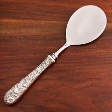 S KIRK & SON, INC STERLING SILVER HANDLED WAFFLE EGG TOMATO SERVER REPOUSSE