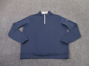 Peter Millar Jacket Men M Blue Pullover Sweater Golf Lightweight Outdoors Active - Picture 1 of 10