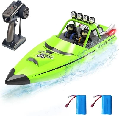 LED Equipped High-Speed RC Racing Boat - Perfect Gift for Water Sports Lovers - Image 1 of 4