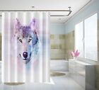 3D Painting Wolf 465 Shower Curtain Waterproof Fiber Bathroom Windows Toilet
