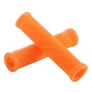 Acor Handle Bar Grips Orange Soft Rubber BMX MTB Bike Cycle Handlebar Grips - Picture 1 of 8